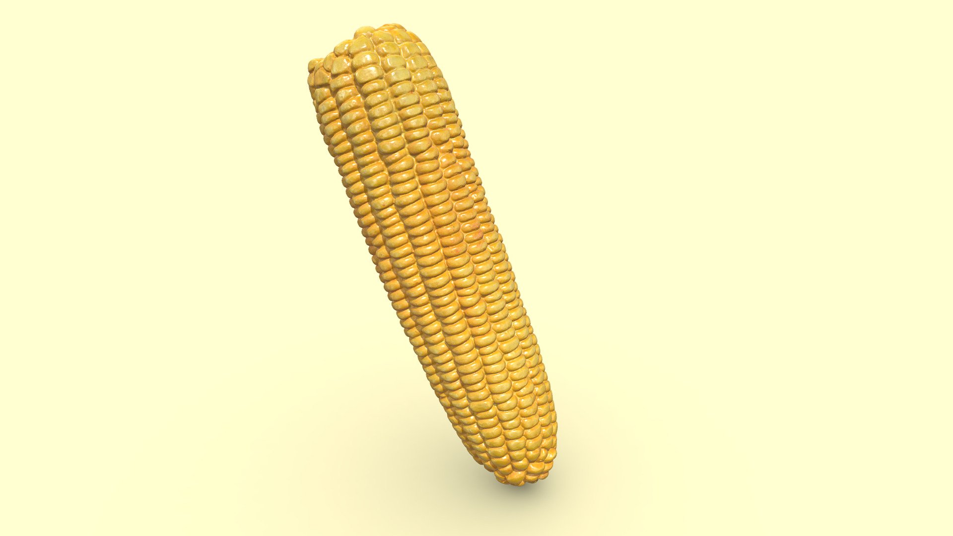 This model was constructed from the 3D scan of a ceramic corn sculpture 3d model