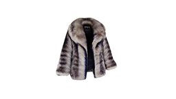 Fur Stylized Coat Posh small, toony, large, optimized, lowpoly, model, stylized, fur-stylized-coat-posh