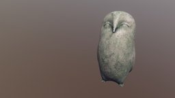 Owl owl, statue, stonework, stone