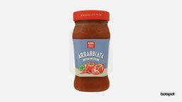 Arrabbiata sauce REWE 3dscanner, food, raw, product, photorealistic, dinner, 3dscans, store, jar, ar, 3dscanning, eat, supermarket, 3dscanned, retail, scanned, package, grocery, highpolymodel, botspot, glassbottle, tomatosauce, italian-food, realitycapture, photogrammetry, glass, 3dscan, botspot3d, rawmodel, pasta-sauce, pastasauce, sauce-jar, german-store, german-food, highqualityjar, arrabbiata-jar