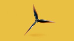 4" Tri-Blade Propeller in, quad, drone, 4, rc, prop, fpv, propeller, inch, 4in, uav, plane, wing