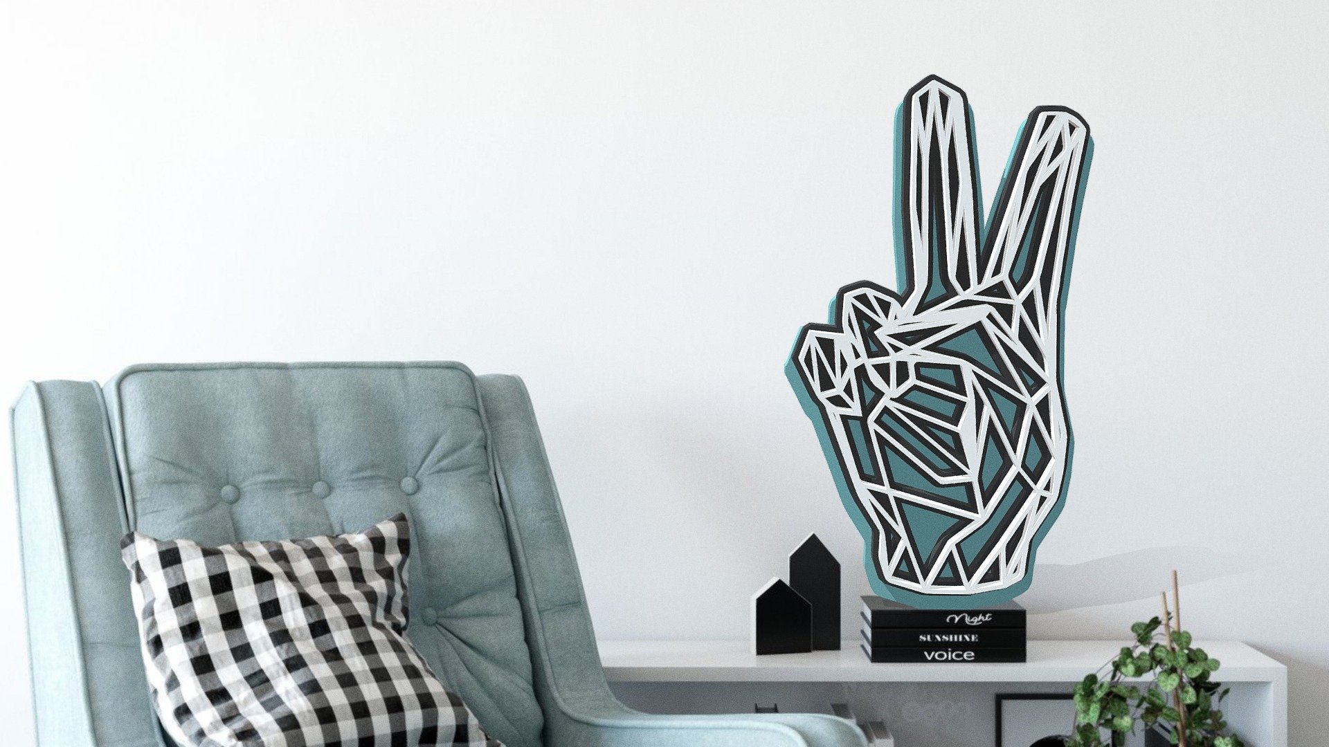 Want to make these? you can cut it with a laser cutter such as a Glowforge or 3D print. Grab it in our store here or head over to Etsy SofsmakerLand to grab files. Files provided, OBJ, SVG, PDF Thank you - Peace sign layered - Buy Royalty Free 3D model by Sofsdesigns 3d model