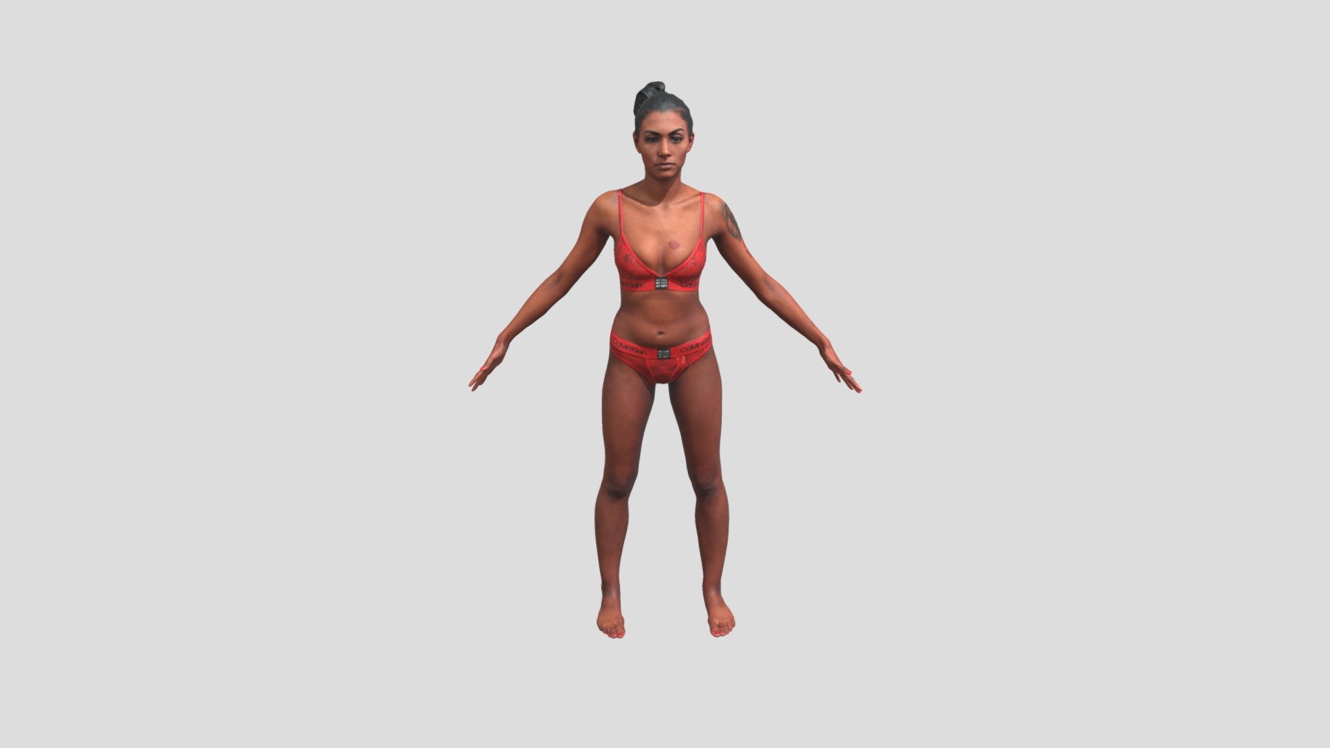Real Life Human Scans is a project by 3Dsk which focus on diversity of human bodies, faces and expressions.

Ethnicity: white
Gender: female
Age: 22
Height: 176 cm
Weight: 57 kg

Technical Specifications:




OBJ file / 16 320 000 polys

8k / PNG diffuse texture

NOTE: This is a cleaned raw scan in Zbrush postproduction but no retopology.
This is the version with less poly without Zbrush file.

3Dsk provides all you need from virtual casting studio.
Model casting, neutral &amp; morph expression scans, full body scans,
accessories and cloth scans, 3D postproduction, photoshooting of full body,
portrait, hair, eyes and skin &amp; other on demand services 3d model