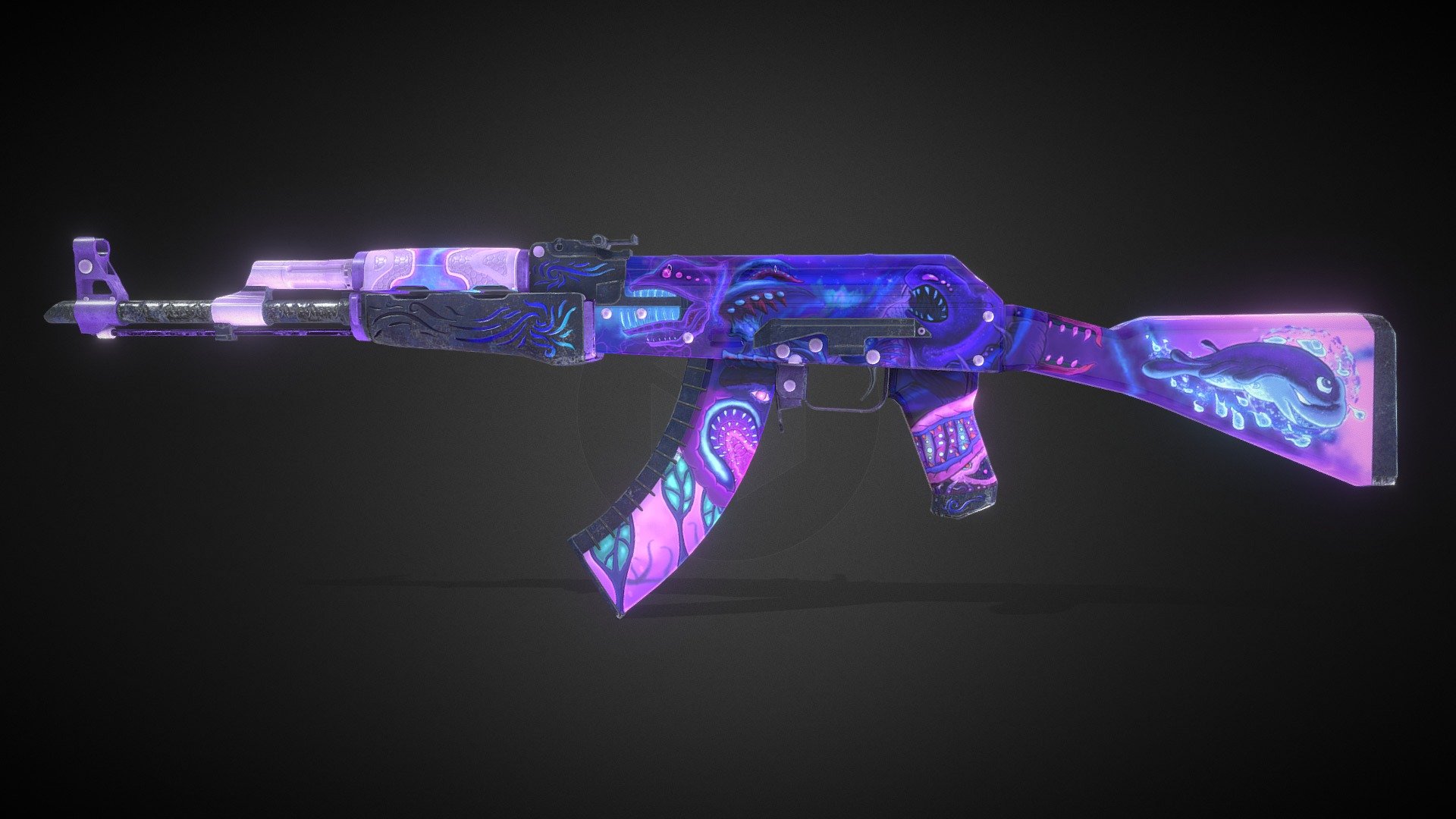 I am very honored to be able to make a skin for my favorite gun AK 47. When I am
 dreaming about the theme, I intend to incorporate the deep sea and starry sky 
elements, and bring in the nightmare to increase the beauty of the strange atmosphere.
 I hope you like it and thank you for your support.

https://steamcommunity.com/sharedfiles/filedetails/?id=2588993820

connection : howard112219@gmail.com - ak-47-Dreamland - 3D model by DORAGM 3d model