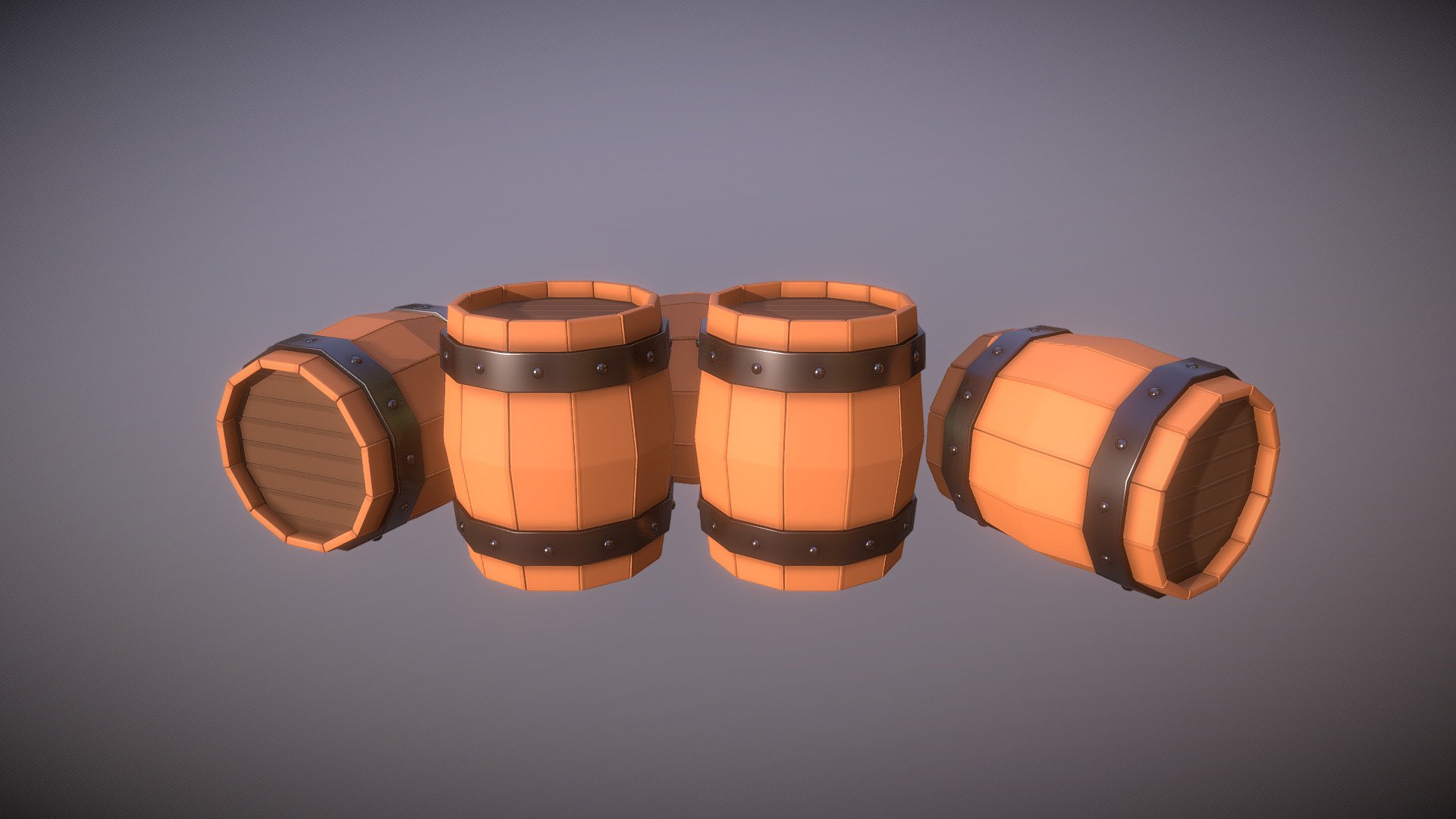 simple barrel low poly - Barrel - Buy Royalty Free 3D model by Sujit mishra (@sujitanshumishra) 3d model