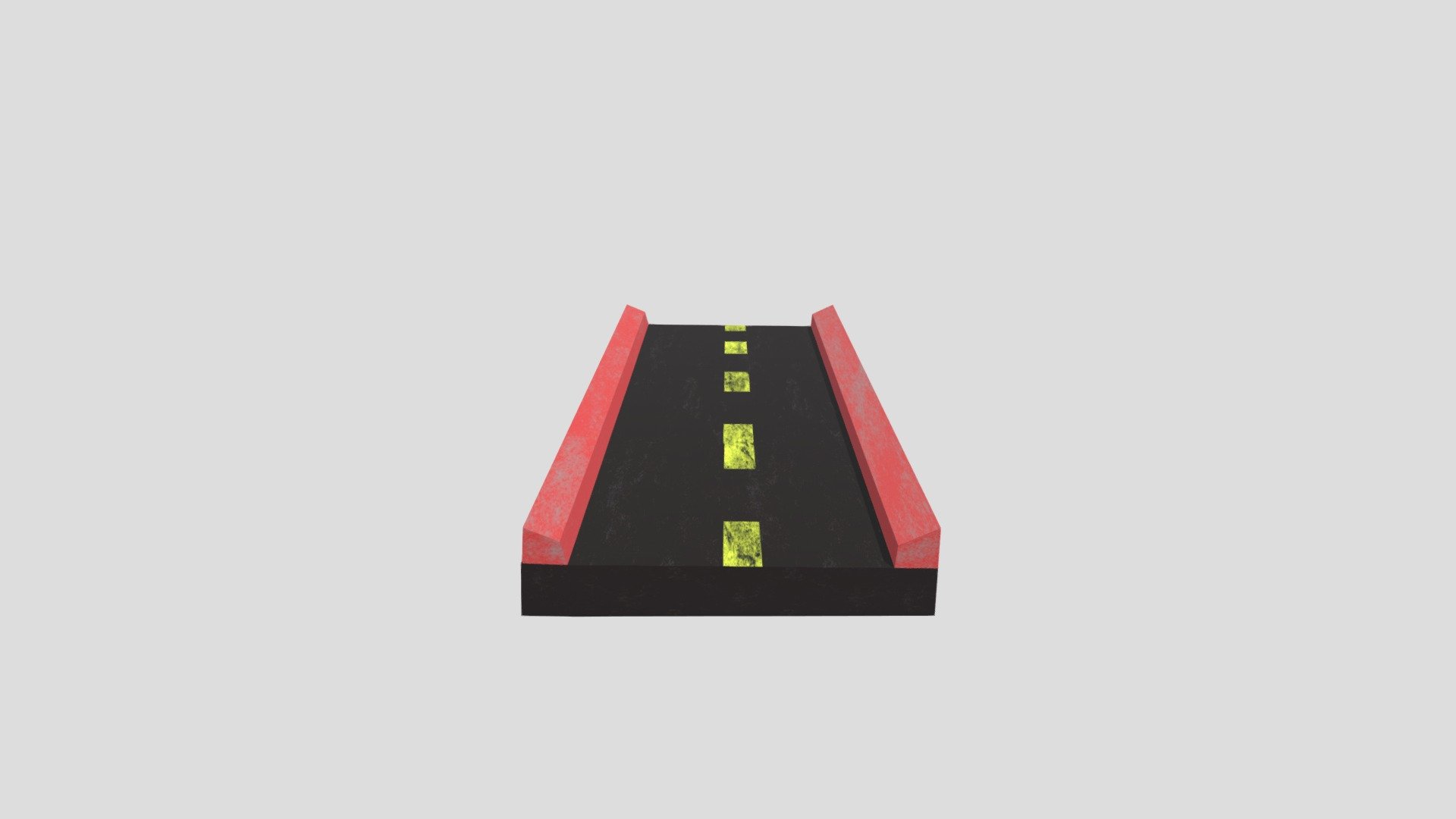 a road to go vroom - Road_Cartoon - Download Free 3D model by M3RK 3d model