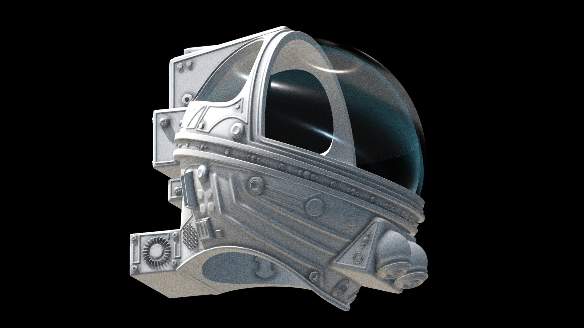 3December2021 - Day 18 - Prompt: ASTRONAUT - Space Suite Helmet (ALIEN inspired) - Buy Royalty Free 3D model by Kempfgrafik 3d model