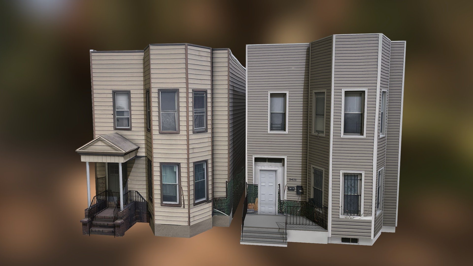 Modeled from two real world buildings. All textures photographed by me 3d model