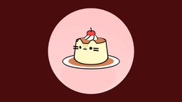 Pusheen Pudding cat, toon, cute, pudding, pusheen, blender