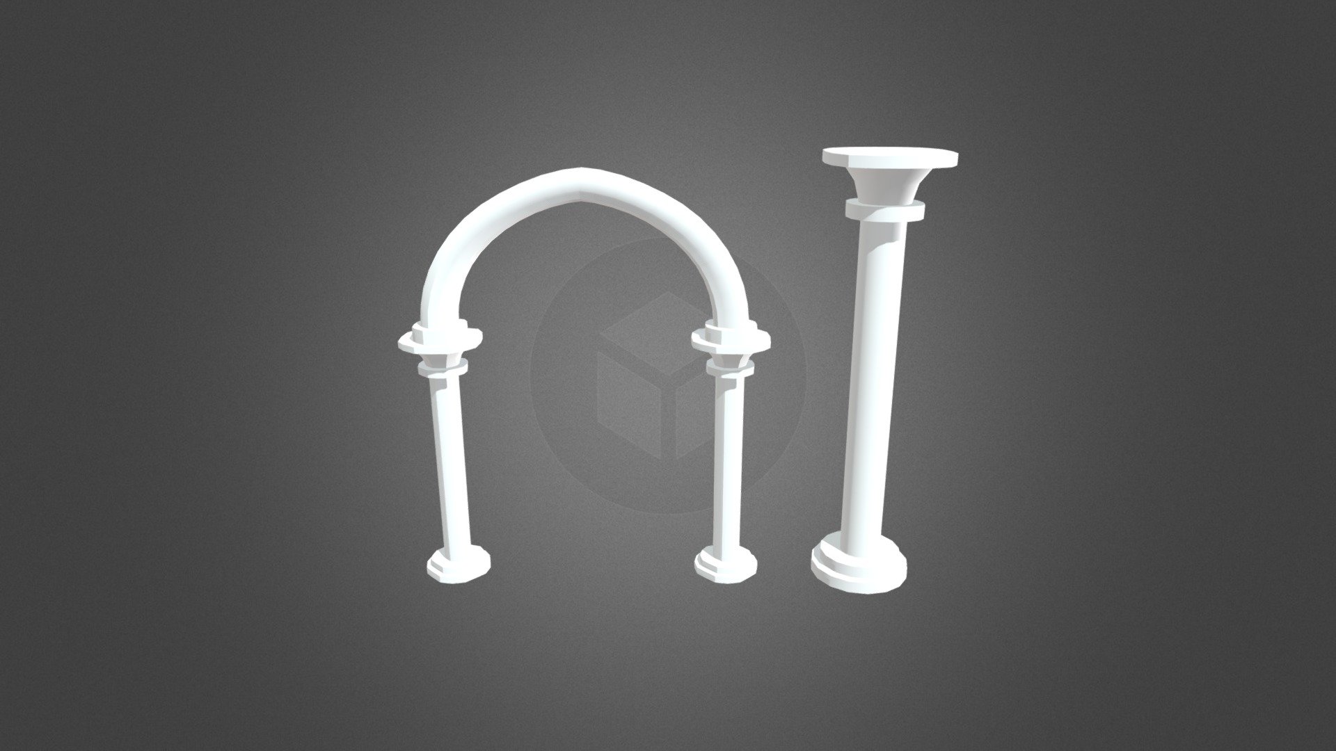 In need of some quick architecture props ? here is an arch and a column, the first part of a series of multiple achitectural sets I will be releasing. 
Includes : 
- FBX, OBJ and native blend files
- Models with clean topology - Arch and column 1 / Low-Poly Architecture set 01 - Buy Royalty Free 3D model by SophieJu 3d model