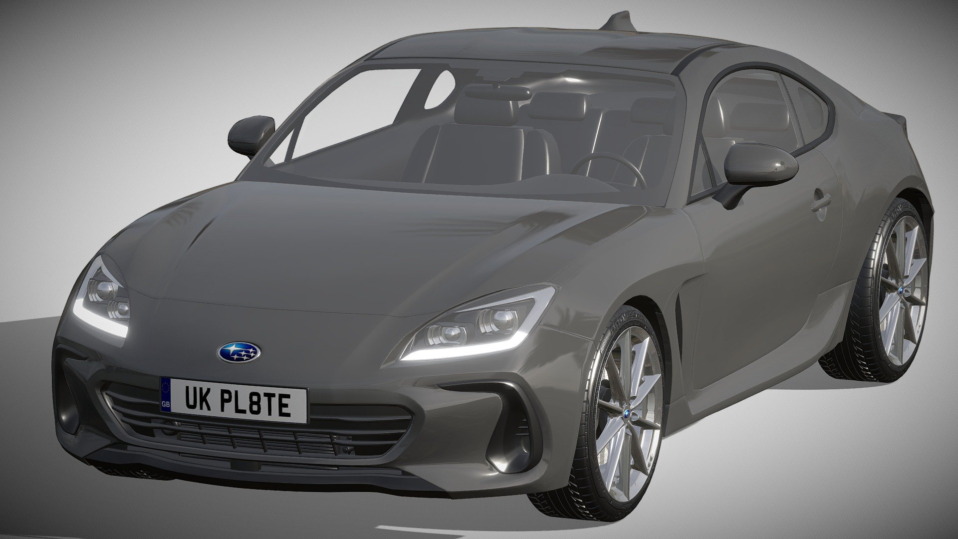 Subaru BRZ 2022

https://www.subaru.com/2022-brz

Clean geometry Light weight model, yet completely detailed for HI-Res renders. Use for movies, Advertisements or games

Corona render and materials

All textures include in *.rar files

Lighting setup is not included in the file! - Subaru BRZ 2022 - Buy Royalty Free 3D model by zifir3d 3d model