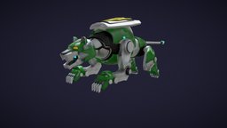 Green Lion (Voltron Legendary Defender) fanart, voltron, paladin, machine, dreamworks, cosmos, geen, voltronlegendarydefender, voltronlegendarydefender-voltron, 3d, sci-fi, animation, fantasy, robot