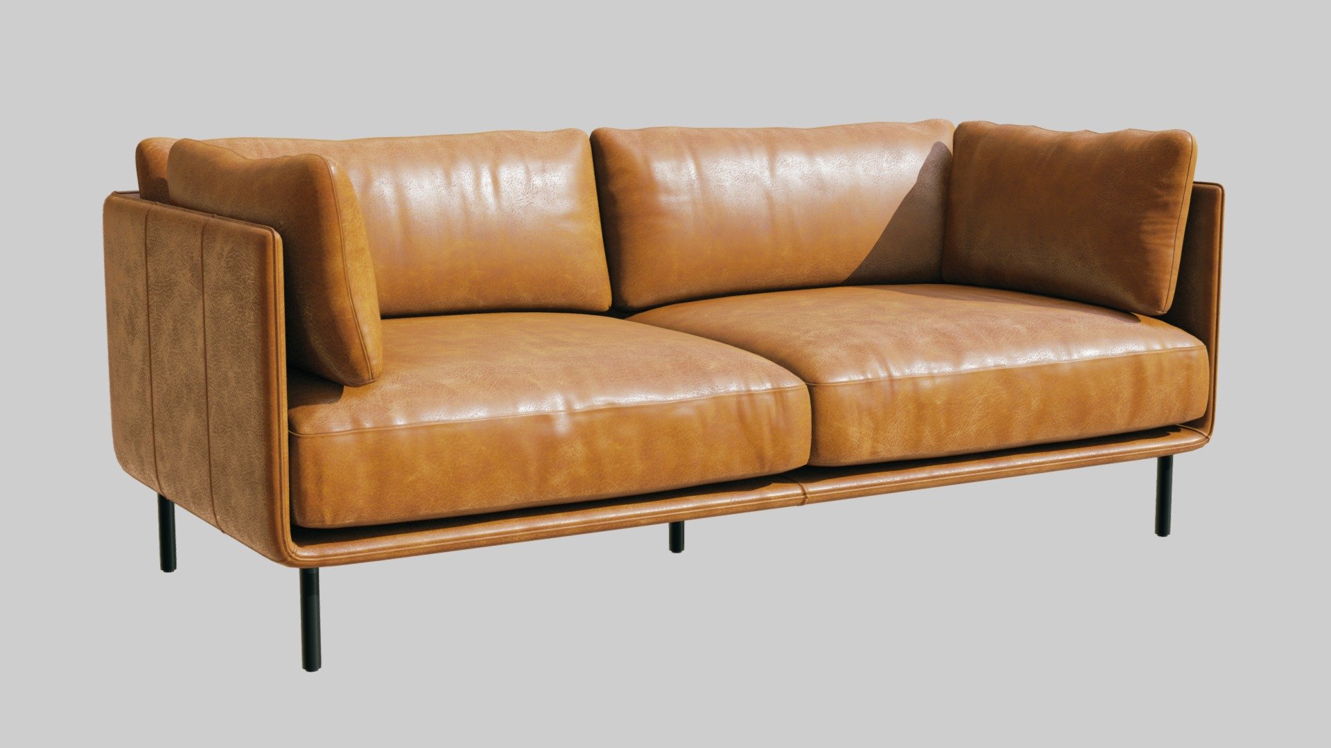 High-quality 3d model of a Crete and Barrel Wells Leather sofa.

20533 polygons
20568 vertices - Crate&Barrel Wells Leather Sofa - Buy Royalty Free 3D model by 3detto 3d model