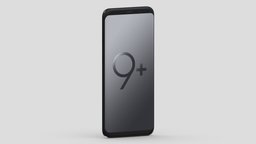Samsung Galaxy S9 Plus office, computer, device, pc, laptop, tablet, smart, electronics, equipment, headphone, audio, mockup, smartphone, cellular, android, ios, phone, realistic, cellphone, cheap, earphones, mock-up, render, 3d, mobile, home, screen