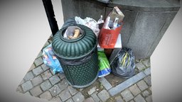 Pile Of Trash prop, urban, trash, garbage, bin, photogrammetry, 3dsmax, 3dscan, city
