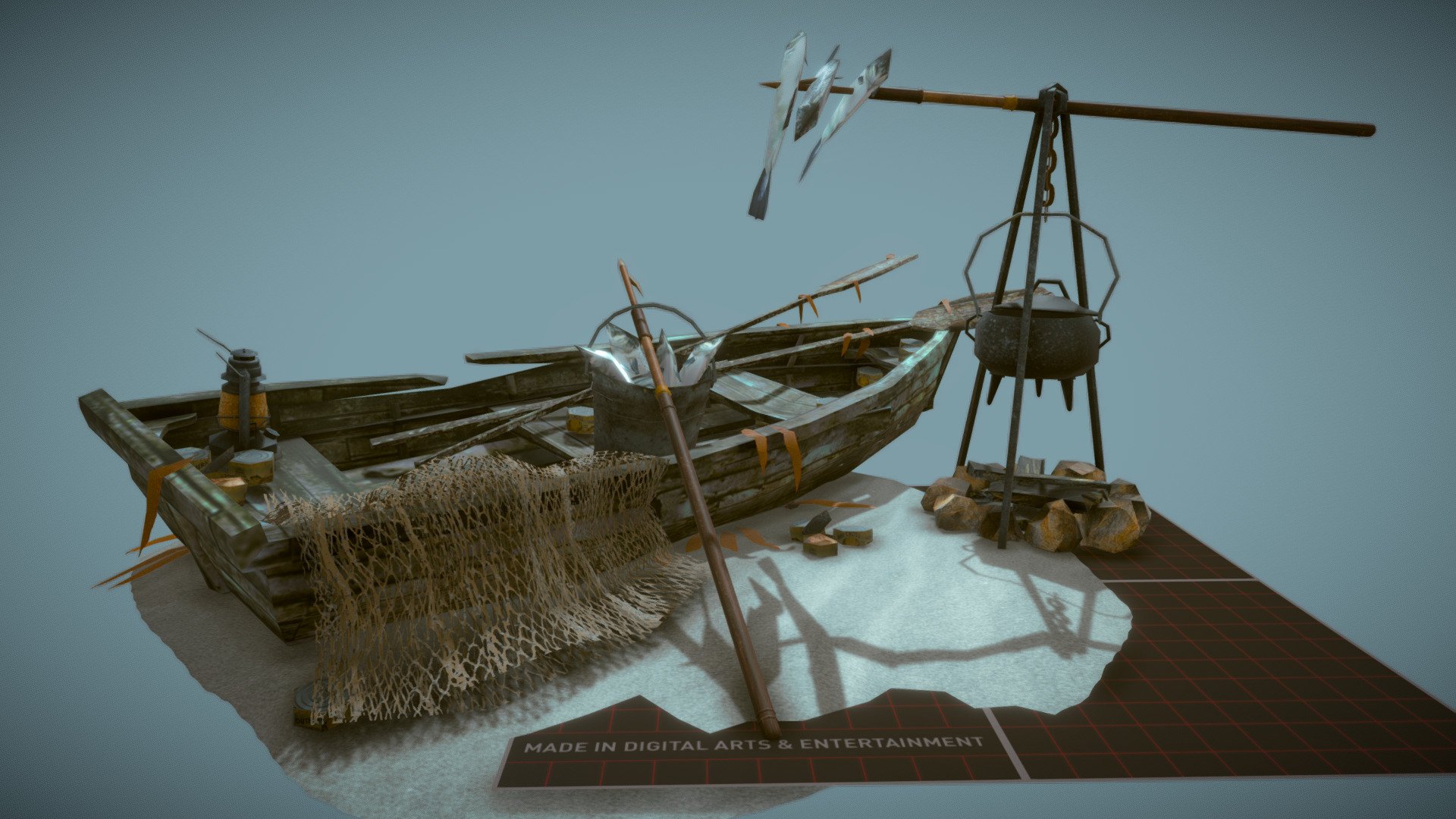 DAE 5 Finished props - By the ocean - 3D model by astridshulzhuk 3d model