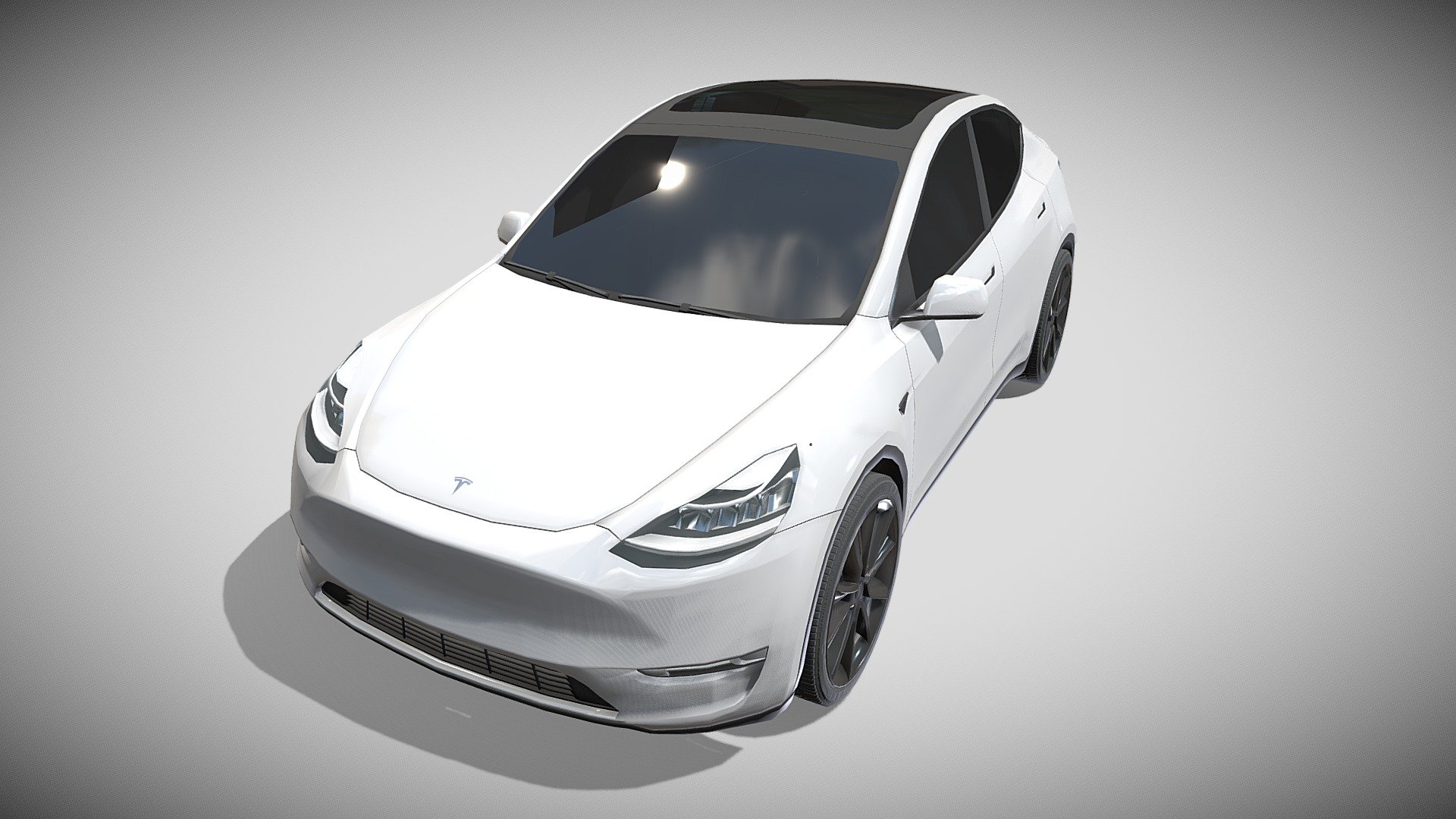 Tesla Model Y AWD with full chassis (battery pack, 2 motor setup, brakes, linkages, suspension, steering) 3d model rendered with Cycles in Blender, as per seen on attached images.

File formats:
-.blend, rendered with cycles, as seen in the images;
-.blend, rendered with cycles, with a see-through of the chassis, as seen in the images;
-.obj, with materials applied;
-.dae, with materials applied;
-.fbx, with material slots applied;
-.stl;

Files come named appropriately and split by file format.

3D Software:
The 3D model was originally created in Blender 2.79 and rendered with Cycles.

Materials and textures:
The models have materials applied in all formats, and are ready to import and render.
The models come with two png textures.

Preview scenes:
The preview images are rendered in Blender using its built-in render engine &lsquo;Cycles' 3d model