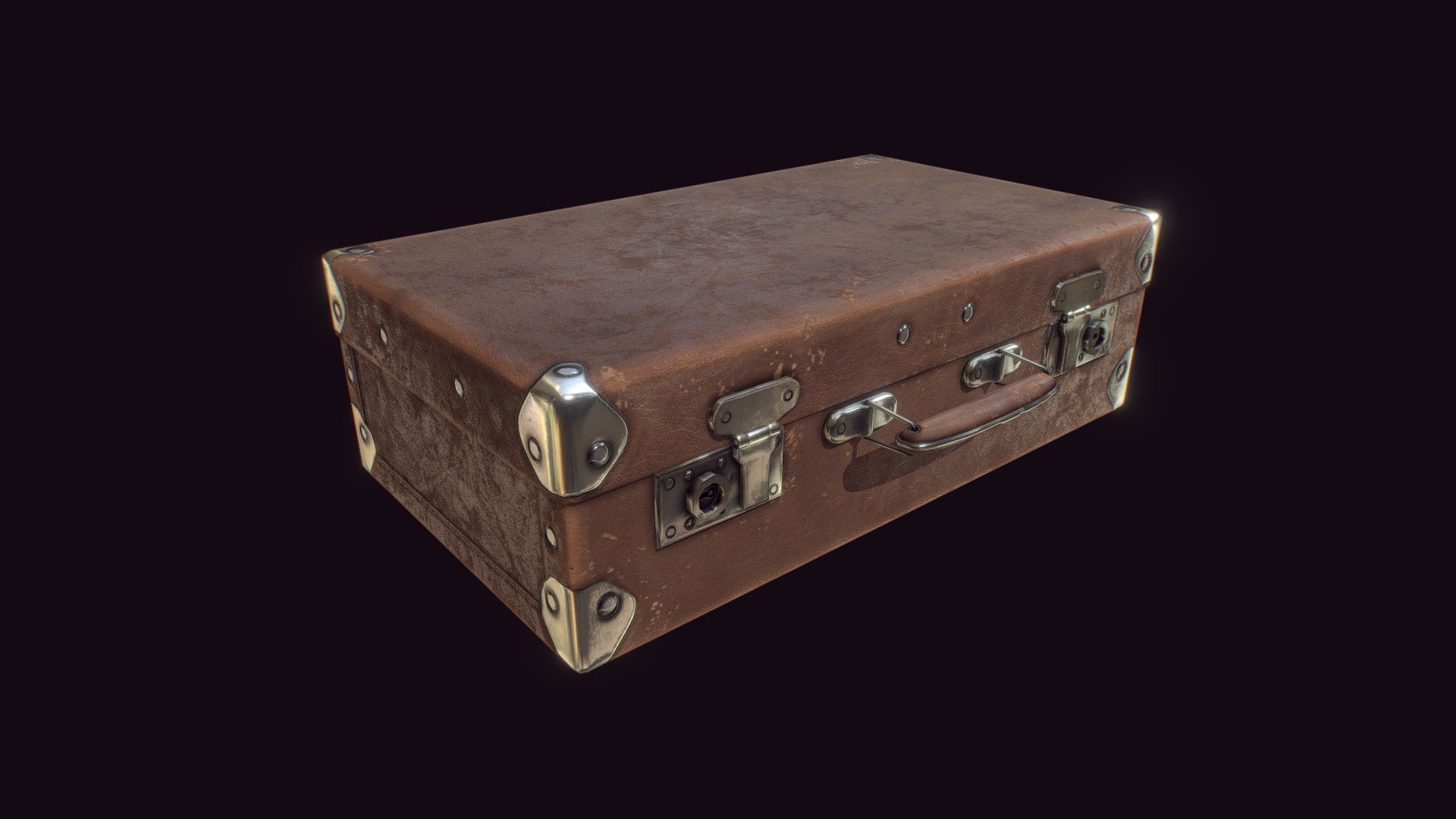 An old leather suitcase showing signs of wear and tear.

Low poly PBR prop.



Modeled in 3ds Max, textured in Mudbox, material maps generated in DDO, textures finalized in Photoshop 3d model