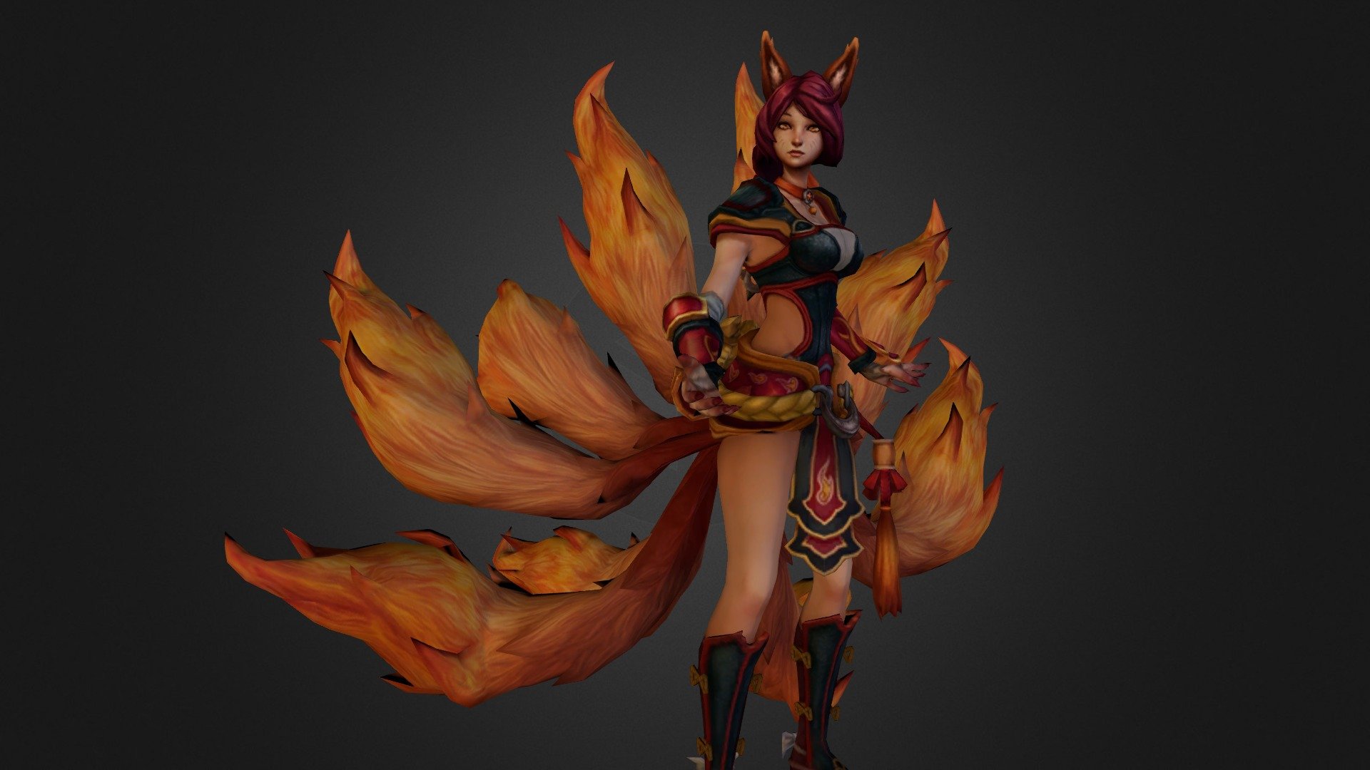 Foxfire Ahri - 3D model by CombatCube 3d model