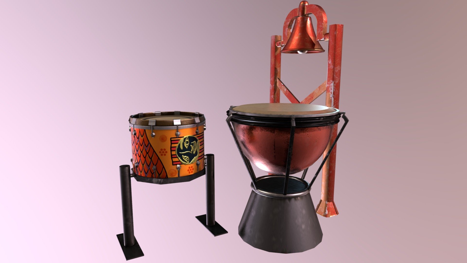 Fifth part of the project where i expect to create a musical instruments asset pack 3d model