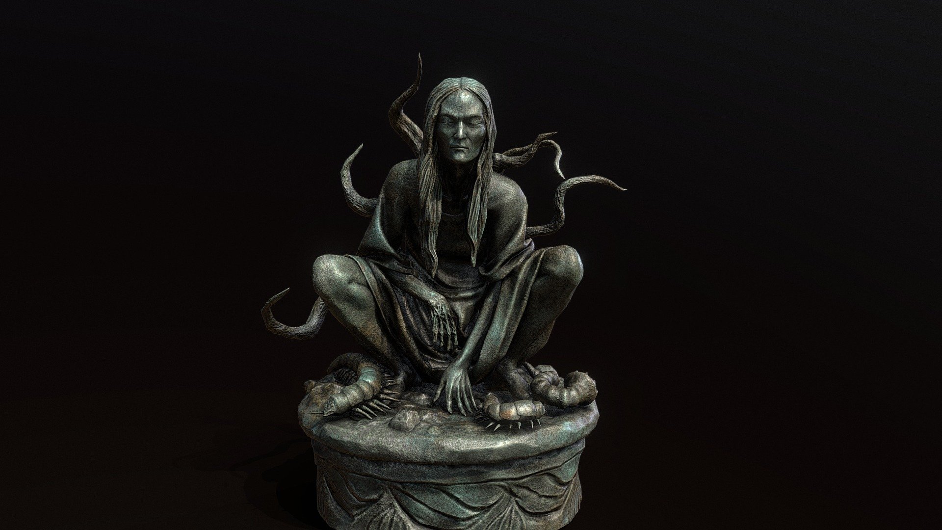 Statue of Namira - Namira - 3D model by Mandrake (@mandrake_3d) 3d model