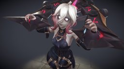 Briar fanart, rpg, vampire, lol, leagueoflegends, moba, rigged-character, handpainted, girl, stylized