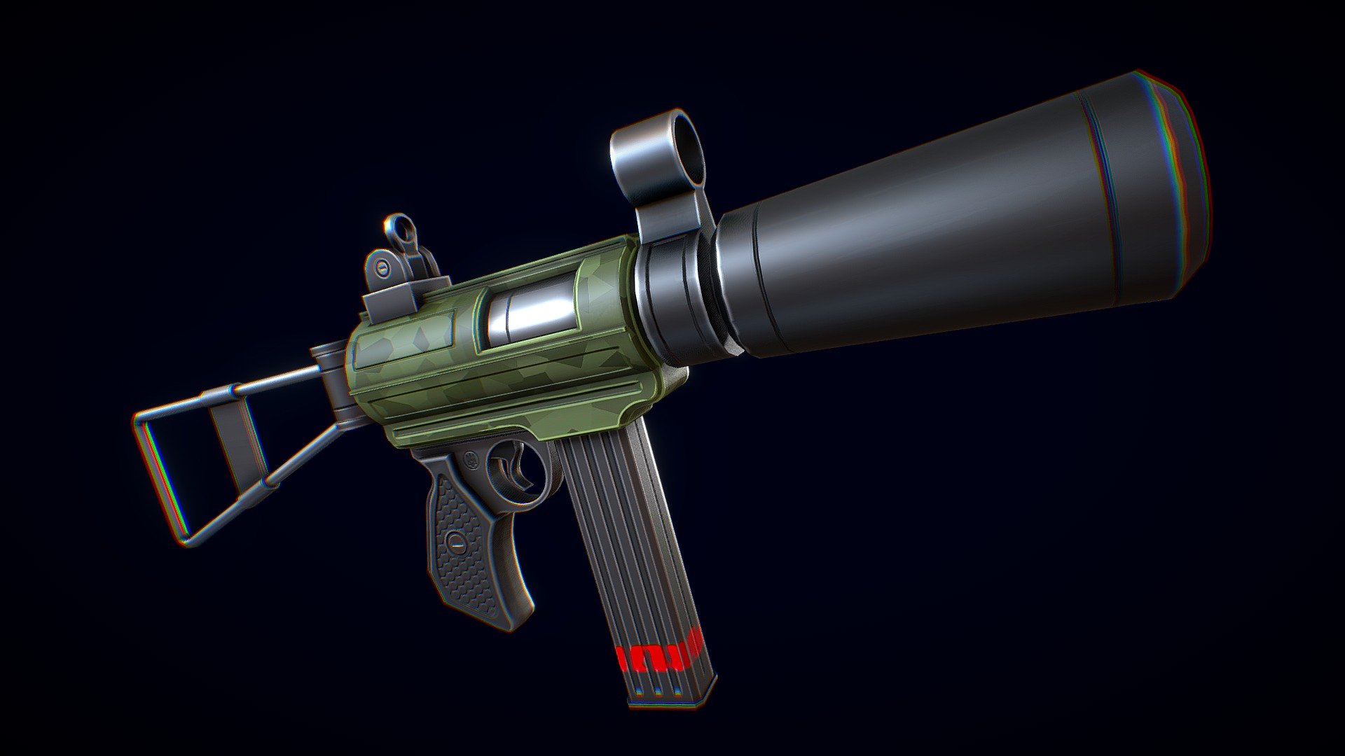 Low-poly model of the Stylized Silent Carbine, doesn't contain any ngons and has optimal topology. Model has 2K textures - Stylized Silent Carbine - 3D model by CGnewbie 3d model