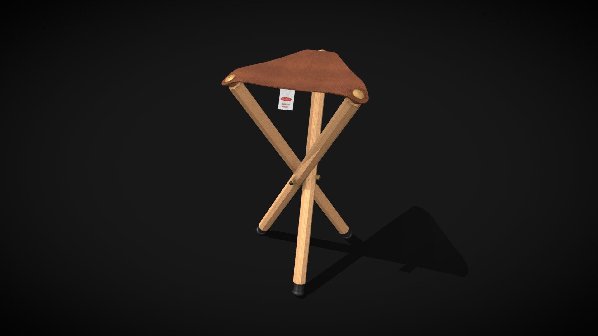 MABEF folding stool M/39 - 3D model by Mabef 3d model
