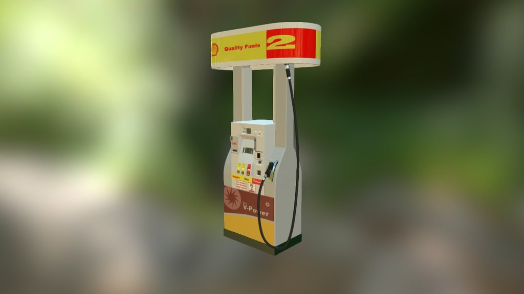 I choose this gas pump because I want to do a very dense gas station level and this would be a great start to that.  The gas station would be one entrance and one exit 3d model