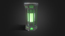 SF Capsule Energy power, capsule, game-ready, game-asset, scifi, rzyas, scifi-energy