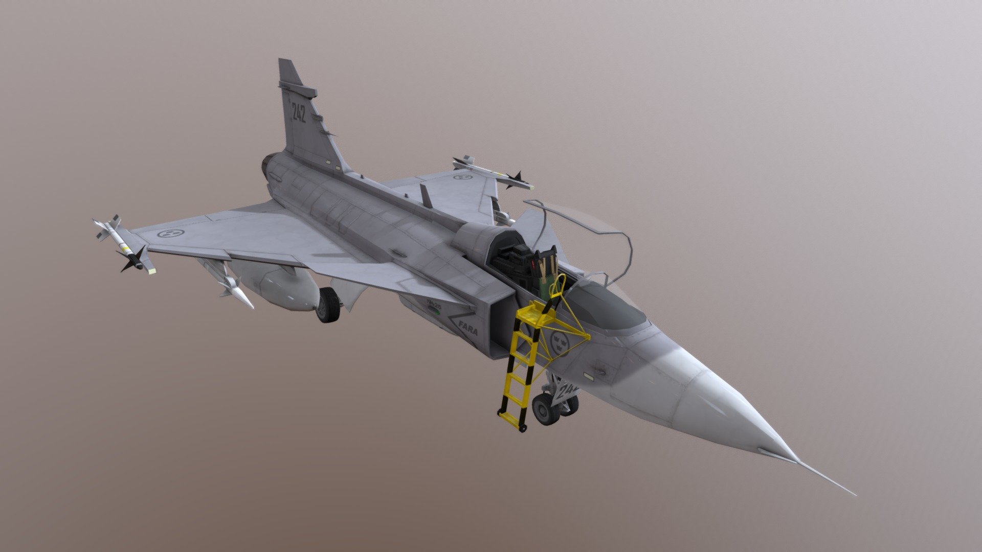 JAS 39 Gripen - #1 (2011) - JAS 39 Gripen - #1 (2011) - 3D model by ikonane 3d model