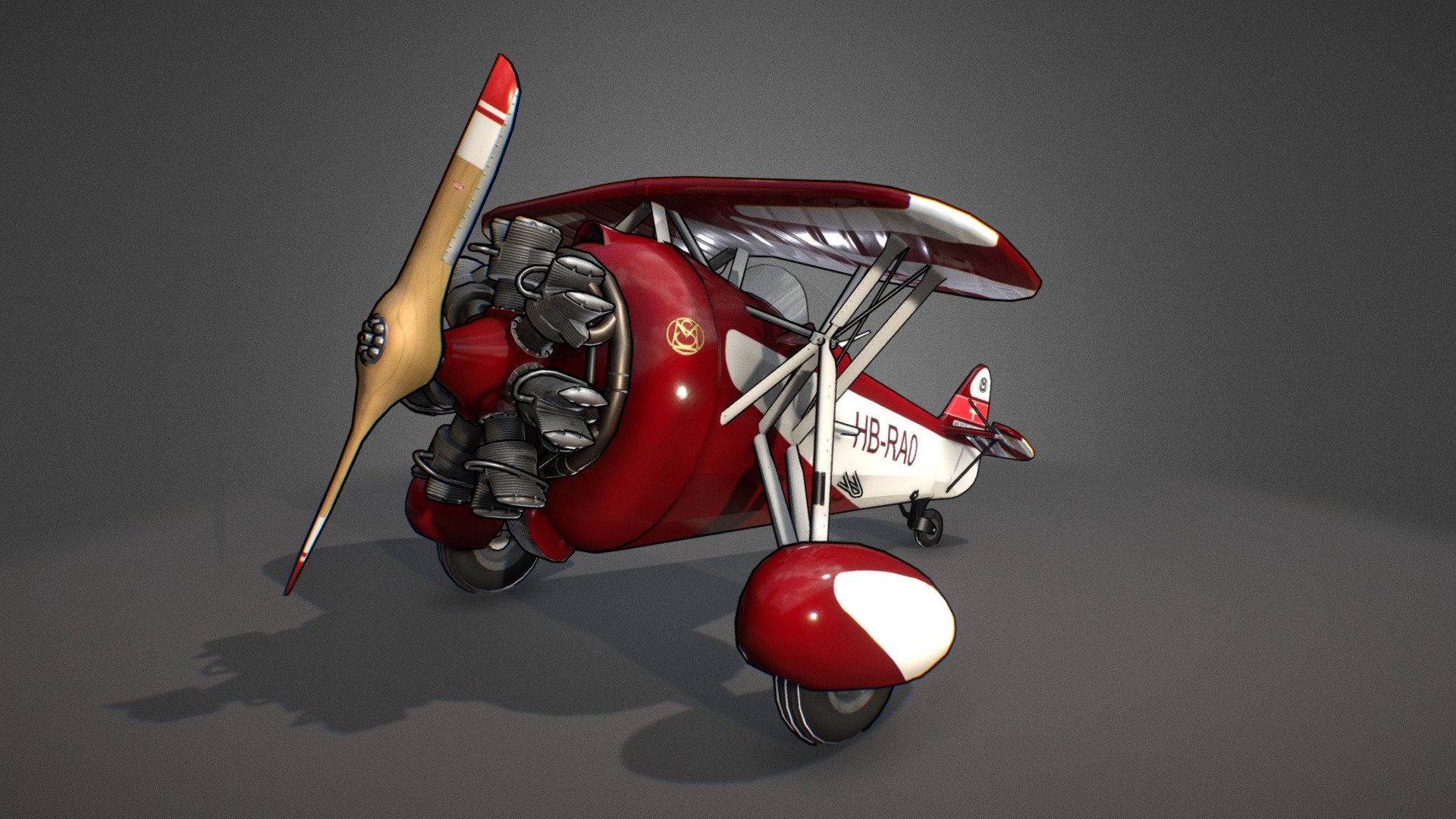 A small personnal project I really enjoyed working on!
It was fun to blend realistic and cartoonish style.
Plane Tris : 21529 - MS 317 - Download Free 3D model by MaximePages (@pagesm) 3d model
