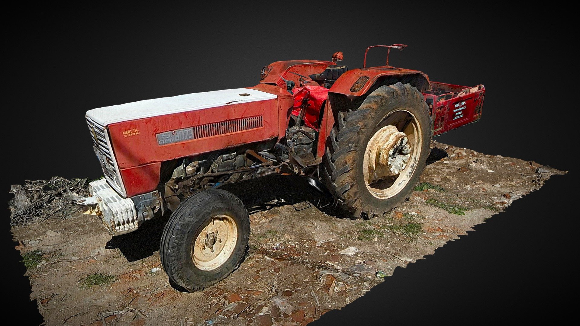 www.havadanharita.com - Old Tractor - 3D model by Havadan Harita / Buğrahan Yeni (@havadanharita) 3d model
