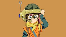 Chrono Trigger' fanart, chrono-trigger, girl, blender, anime