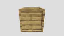Box box, pixel-art, blockbench, low-poly, minecraft, voxel
