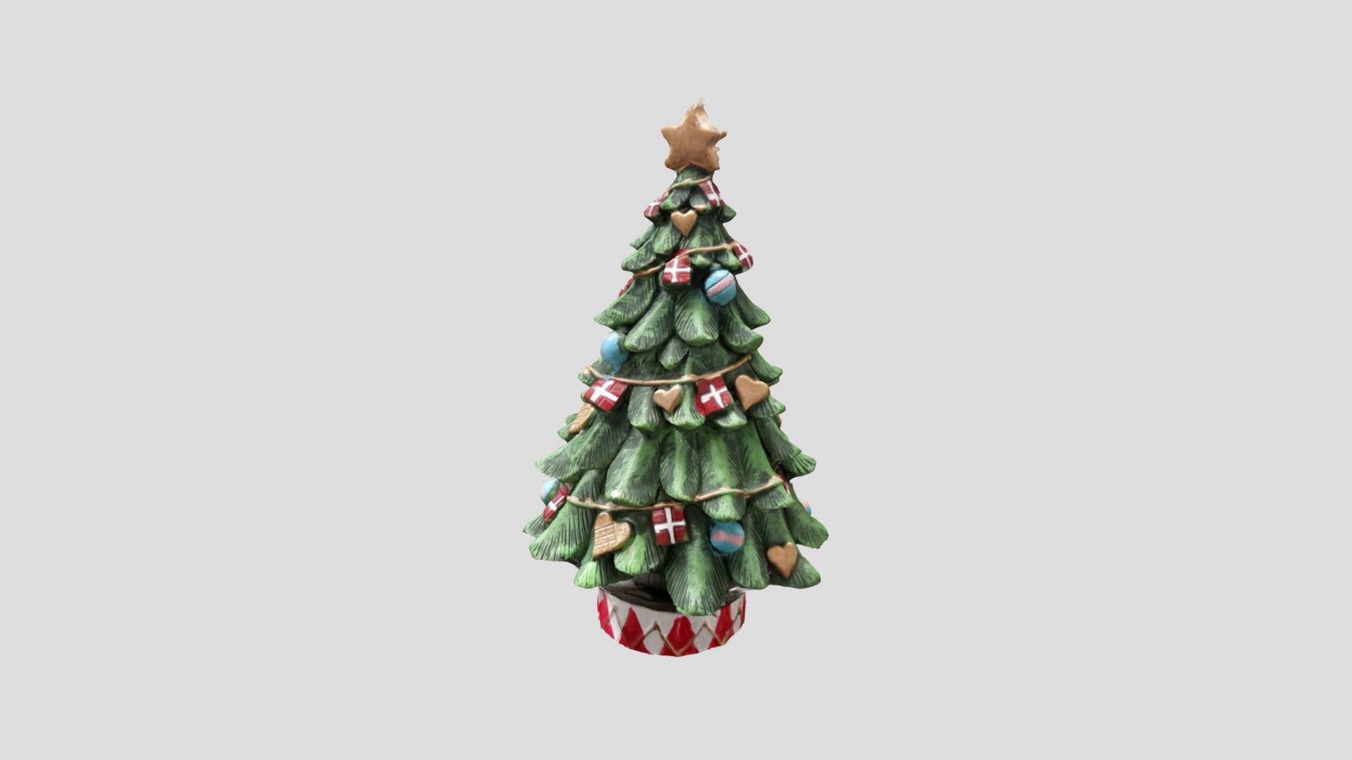 3D scan for a porcelean christmas tree. Happy holidays ! - Christmas tree - Download Free 3D model by Lennis_Humpydump 3d model