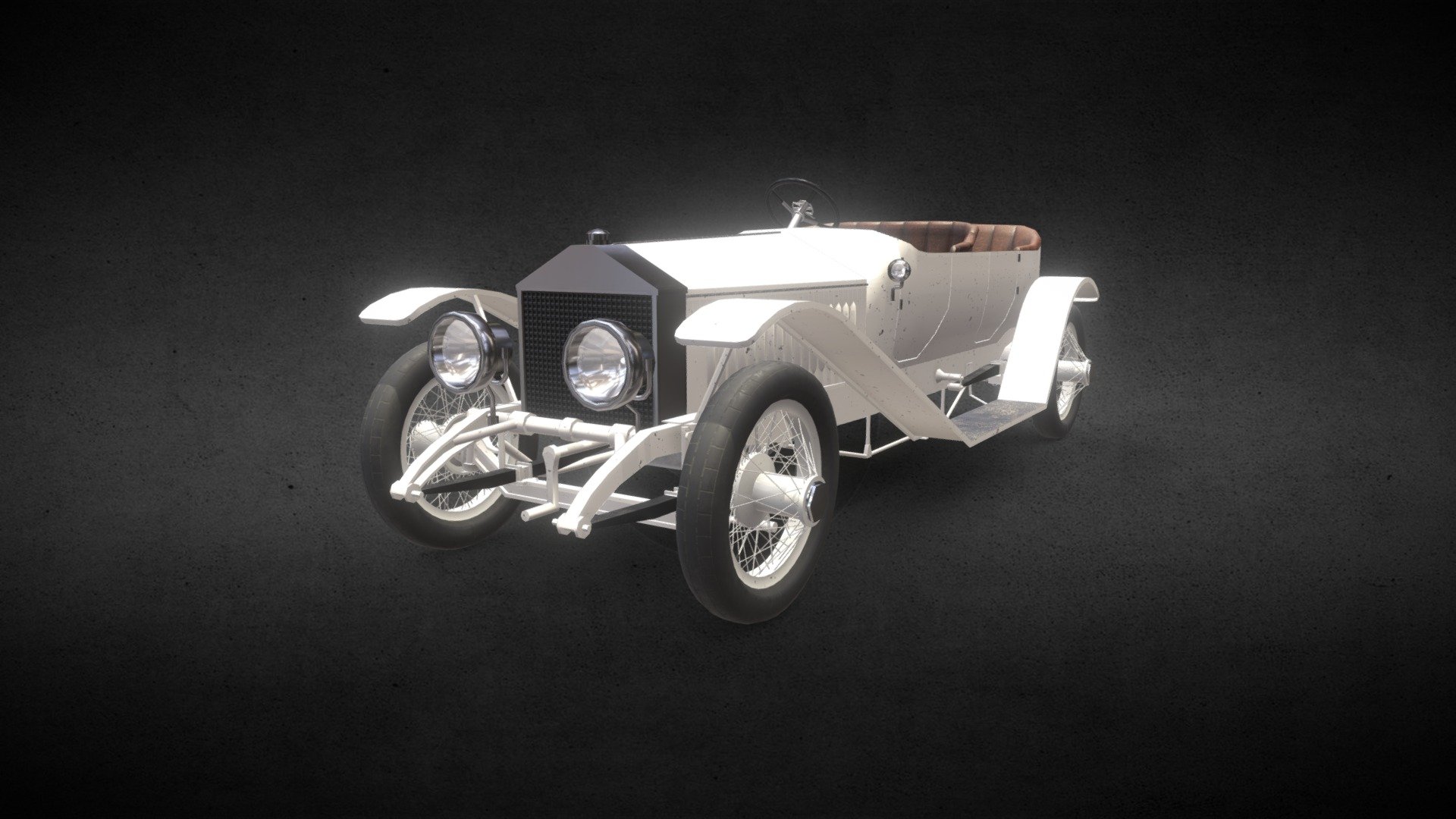 A simplified mid-poly model of 1913 Rolls-Royce Silver Ghost. A baquet body-type.

Modeled in Blender 2.93.5. Bump maps created in Inkscape, lately baked as normal maps. Textured in Quixel Mixer.

I hope you’d like it :) - (Mid-poly) 1913 Rolls-Royce Silver Ghost - 3D model by KrStolorz 3d model