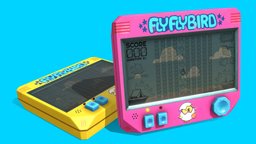 FlyFlyBird LCD Handheld arcade, lcd, gameboy, vintage, retro, console, chicken, big, handheld, flap, animated