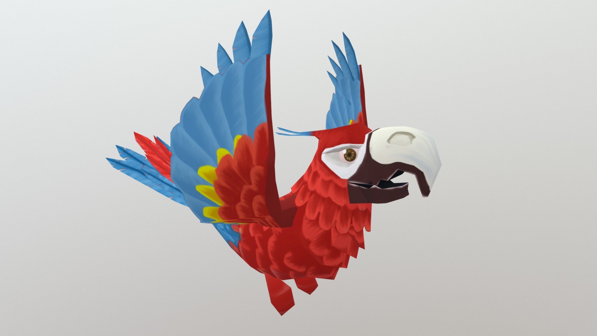 This is a mobile ready Parrot model with fly animations that i made at Engine Software BV - Low Poly Parrot - 3D model by ivan van dijk (@ivanvandijk) 3d model