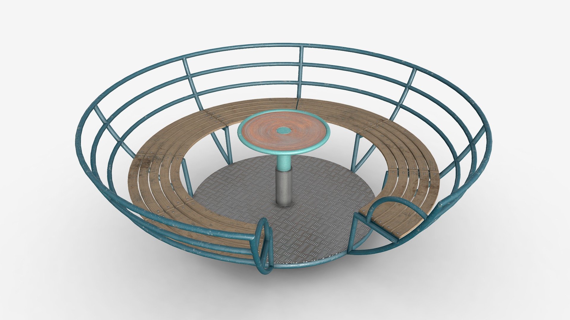 Roundabout bench 02 - Buy Royalty Free 3D model by HQ3DMOD (@AivisAstics) 3d model