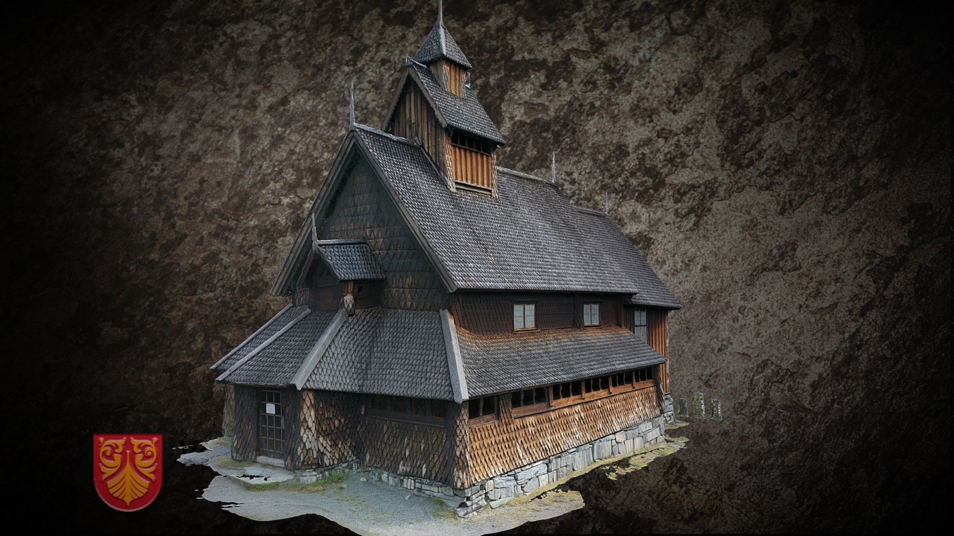 Eidsborg stavkirke - Download Free 3D model by Kulturarv i Vestfold og Telemark fylkeskommune (@sindrearn) 3d model
