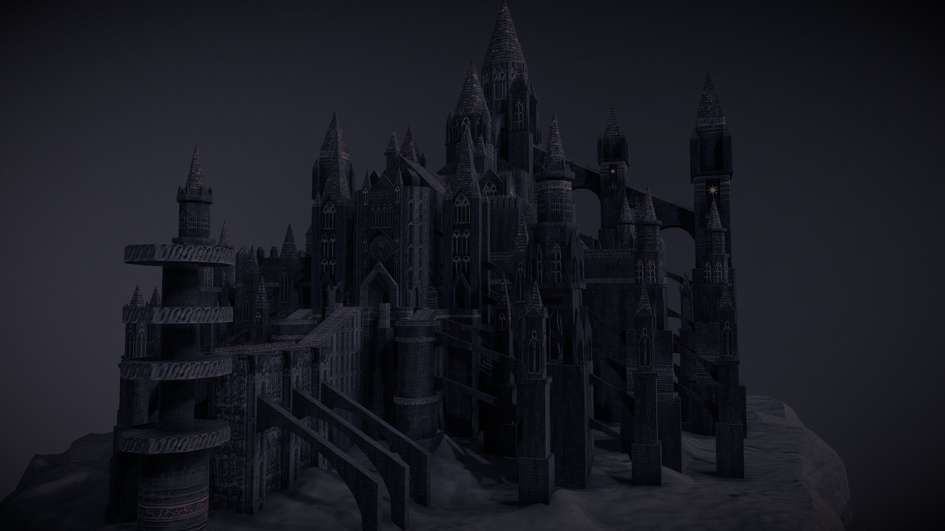 This is a school project, sadly you can't see the vfx and animation here, you can saw it on my Artstation : https://www.artstation.com/artwork/3drmYv
Hope you like it ! - Anor Londo (Dark Souls) inspired Diorama - 3D model by SassoHH 3d model