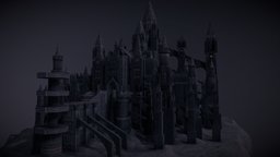 Anor Londo (Dark Souls) inspired Diorama maya, unity, unity3d