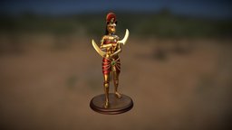 Egyptian goddess Sekhmet 3d print and paint