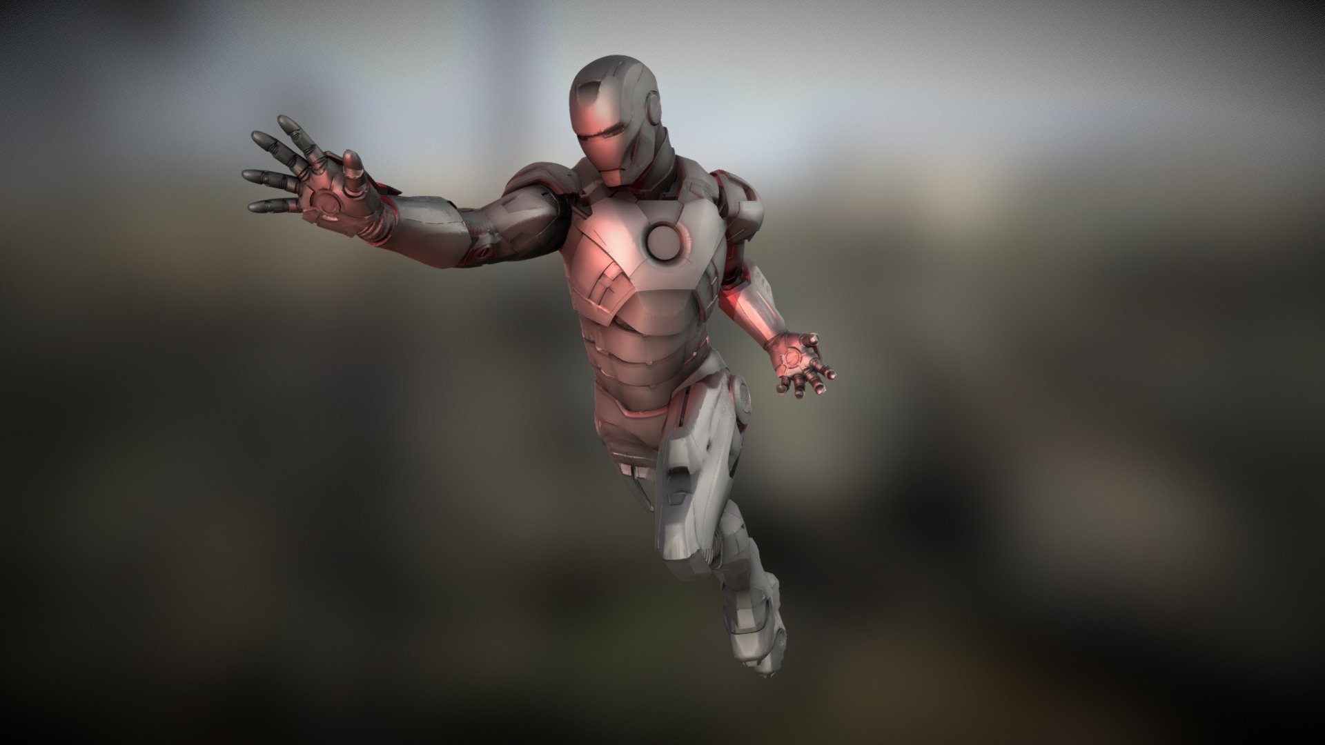 Ironman posed figure for Toy Company - Iron Man - 3D model by Dave Cortés (@cortesstudio) 3d model