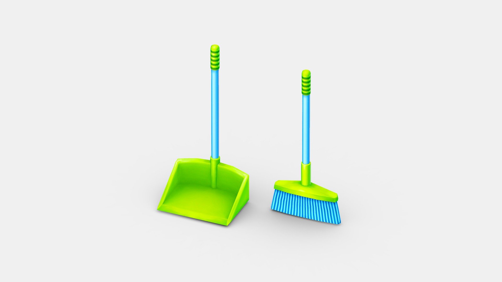 Cartoon broom - Cartoon broom - Buy Royalty Free 3D model by ler_cartoon (@lerrrrr) 3d model