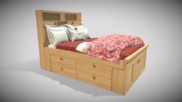 Bed bed, furniture, wood