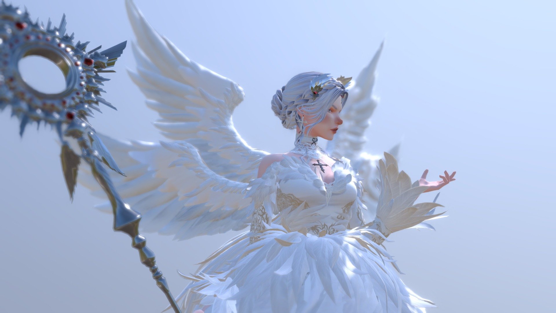 3d model created in Blender 3.3.1
All textures are included - Angelic Winter star - 3D model by KittyBarnes 3d model
