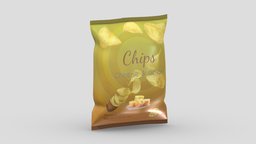 Supermarket Chips 01 Low Poly PBR Realistic