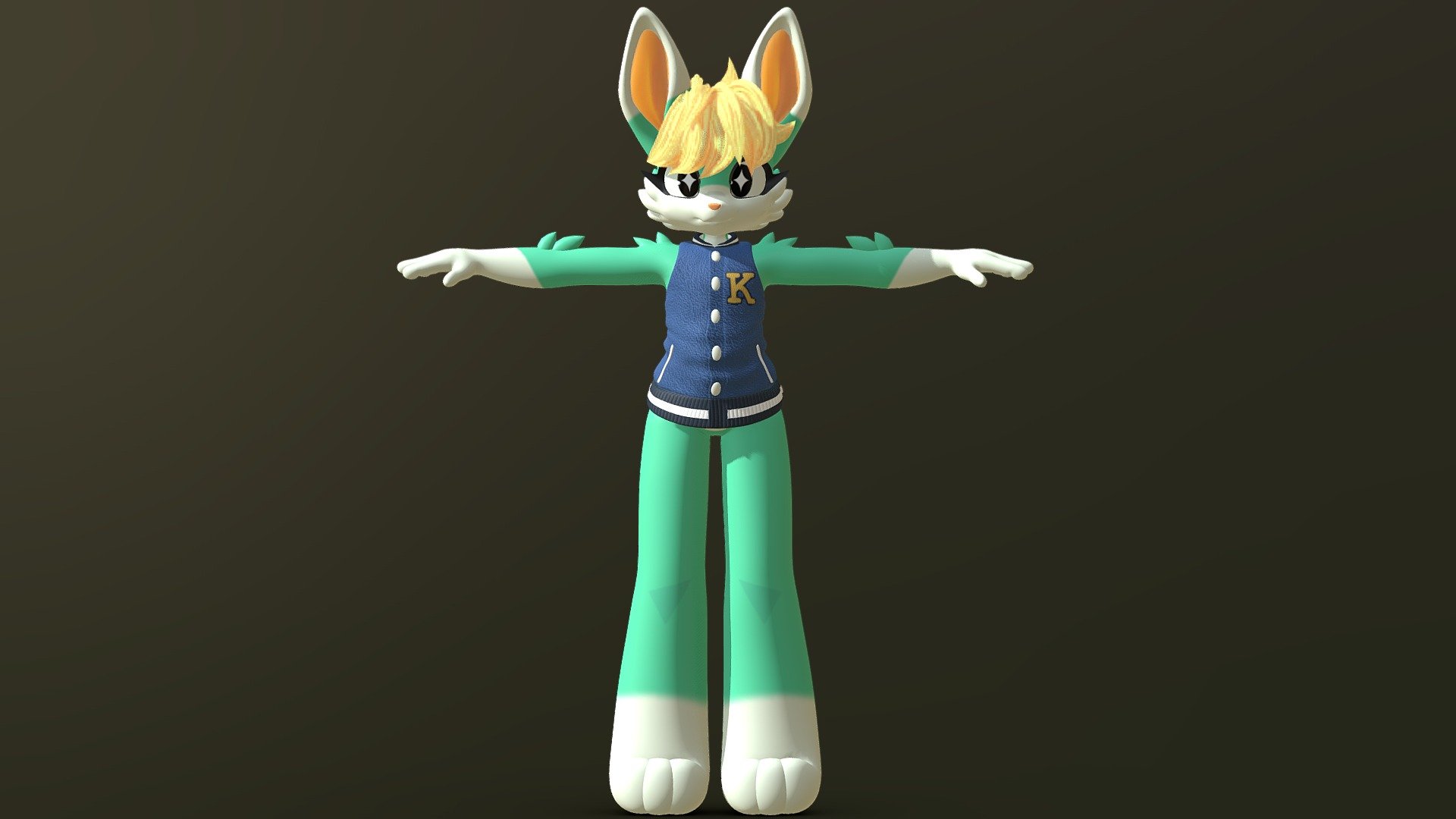 I thanks KilluKaela for allowing me to make a 3d model based on her personal design of the character Sasha (@KilluKaela Twitter). A clean model and in the T pose can be downloaded (free) from Gumroad (terraxy.gumroad) - Sasha Pose T - 3D model by Teva (@TerrAxy) 3d model